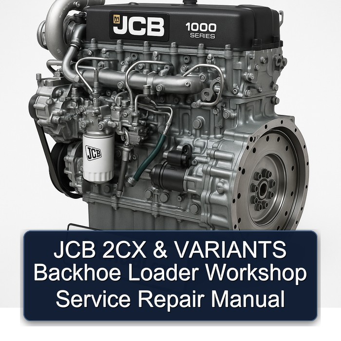 JCB 2CX & VARIANTS Backhoe Loader Workshop Service Repair Manual 
