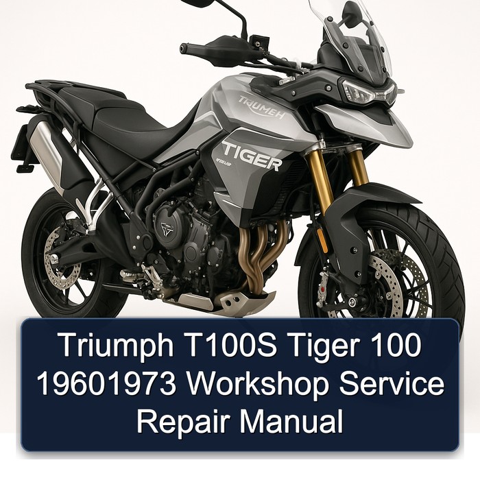 Triumph T100S Tiger 100 19601973 Workshop Manual de servicio y reparación