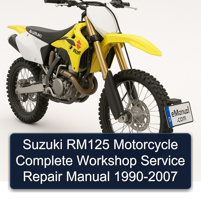 Suzuki RM125 Motorcycle Complete Workshop Service Repair Manual 1990-2007