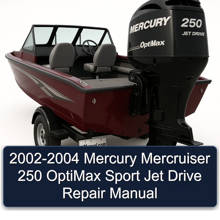 2002-2004 Mercury Mercruiser 250 OptiMax Sport Jet Drive Repair Manual 