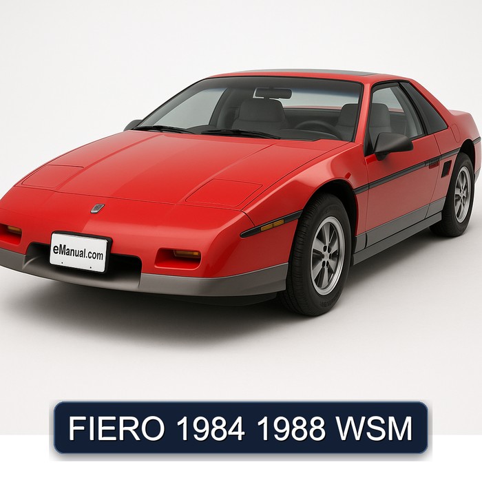 FIERO 1984 1988 WSM