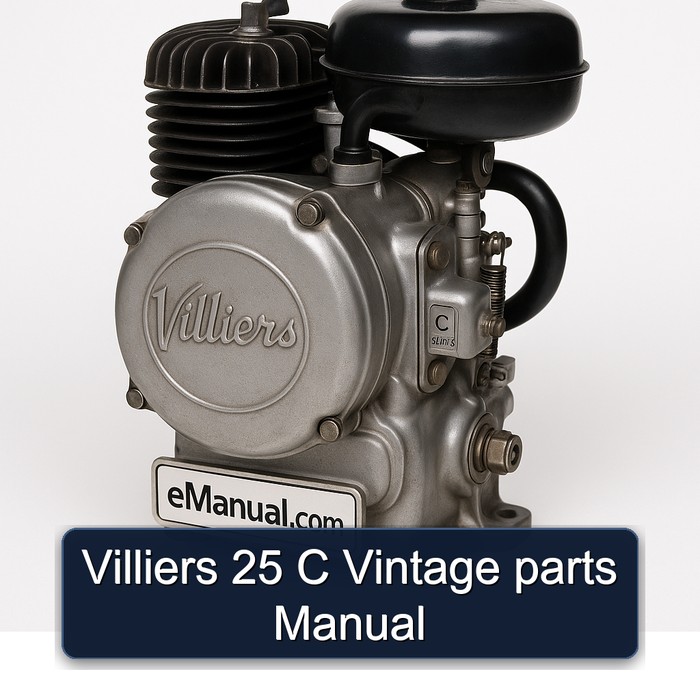 Manual de Piezas Vintage Villiers 25C