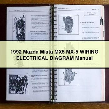 1992 Mazda Miata MX5 MX-5 Wiring Electrical Diagram Manual 