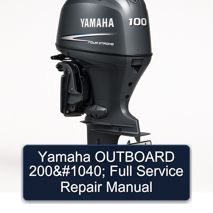 Yamaha Outboard 200А Workshop Service Repair Manual PDF Download