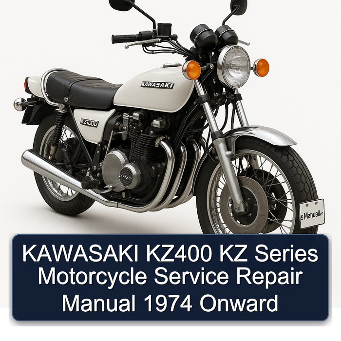 KAWASAKI KZ400 KZ Series Motorcycle Service Repair Manual 1974 Onward