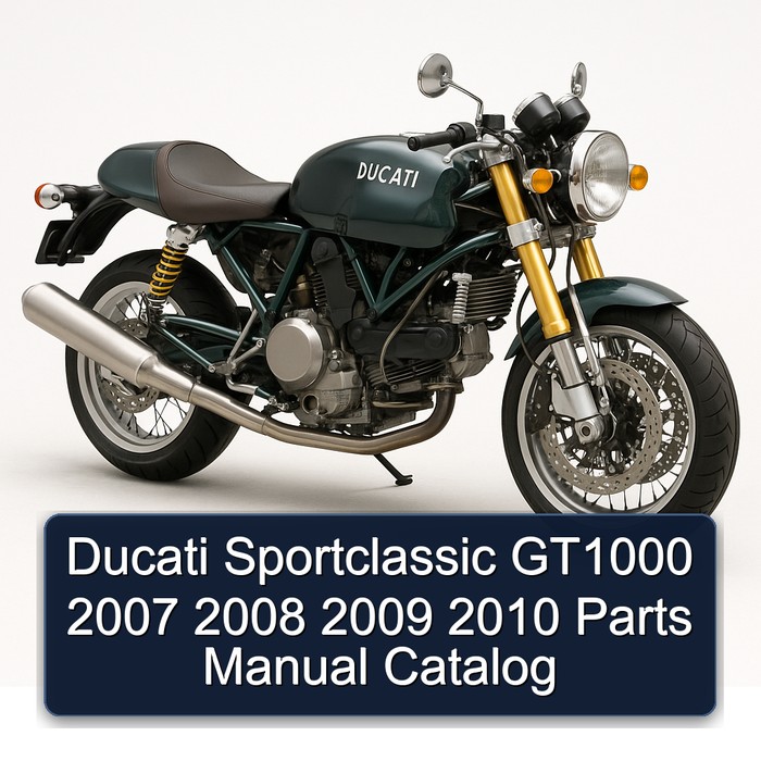 Ducati Sportclassic GT1000 2007 2008 2009 2010 Parts Manual Catalog