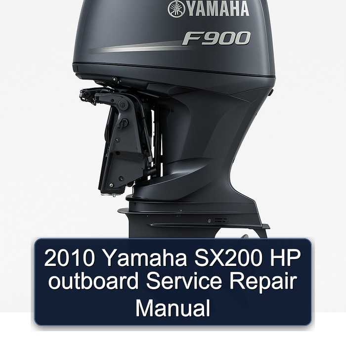 2010 Yamaha SX200 HP outboard Service Repair Manual 