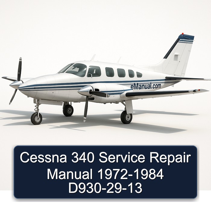 Cessna 340 Service Repair Manual 1972-1984 D930-29-13