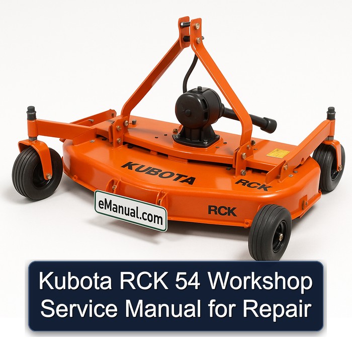 Kubota RCK 54 Workshop Service Manual for Repair 
