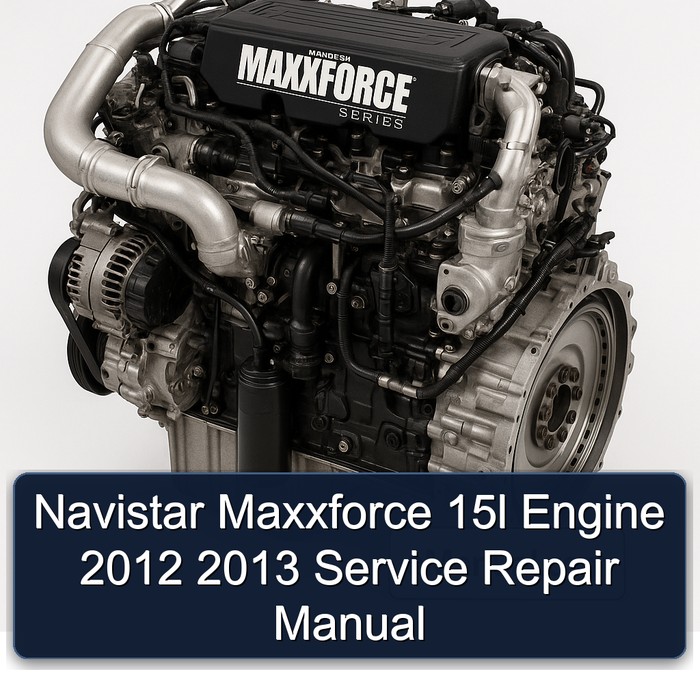 Navistar Maxxforce 15l Engine 2012 2013 Manual de servicio y reparación