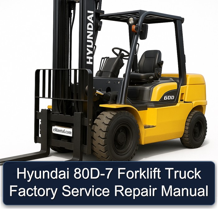 Hyundai 80D-7 Forklift Truck Factory Manual de servicio y reparación