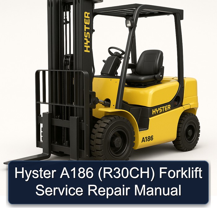 Hyster A186 (R30CH) Forklift Service Repair Manual