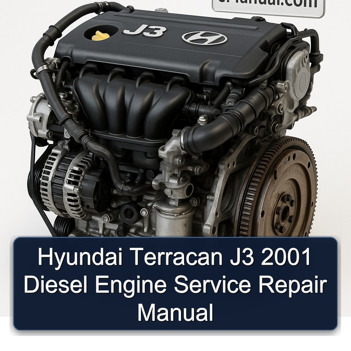 Hyundai Terracan J3 2001 Diesel Engine Service Repair Manual 