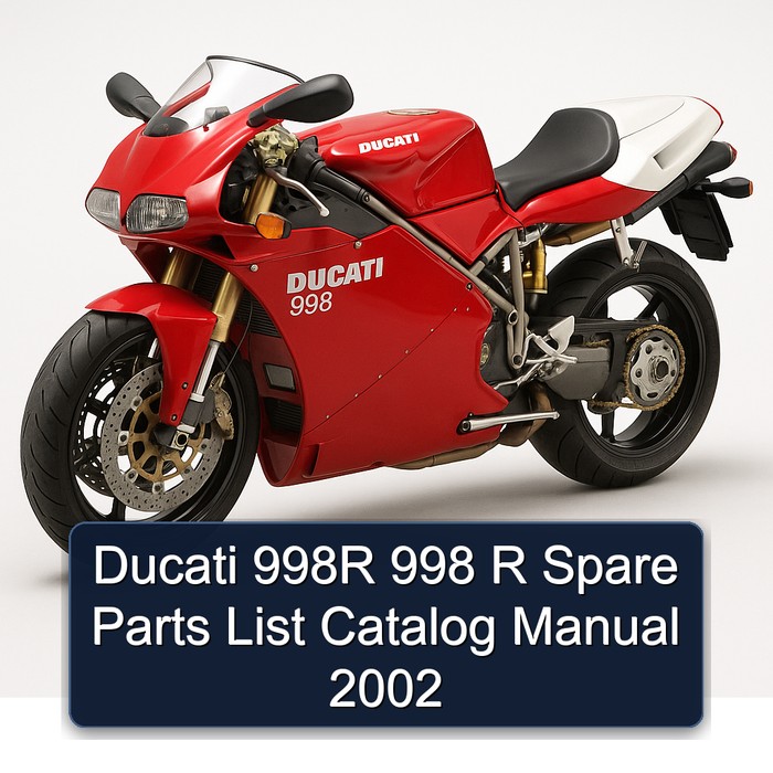 Ducati 998R 998 R Spare Parts List Catalog Manual 2002