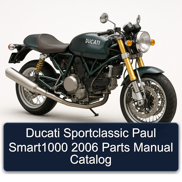 Ducati Sportclassic Paul Smart1000 2006 Parts Manual Catalog