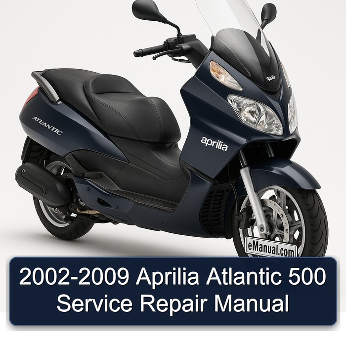 2002-2009 Aprilia Atlantic 500 Manual de servicio y reparación
