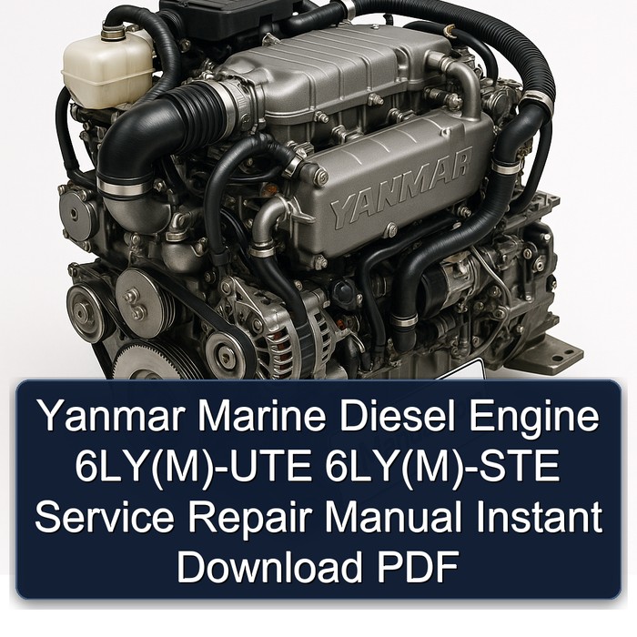 Yanmar Marine Diesel Engine 6LY(M)-UTE 6LY(M)-STE Service Repair Manual Instant Download PDF