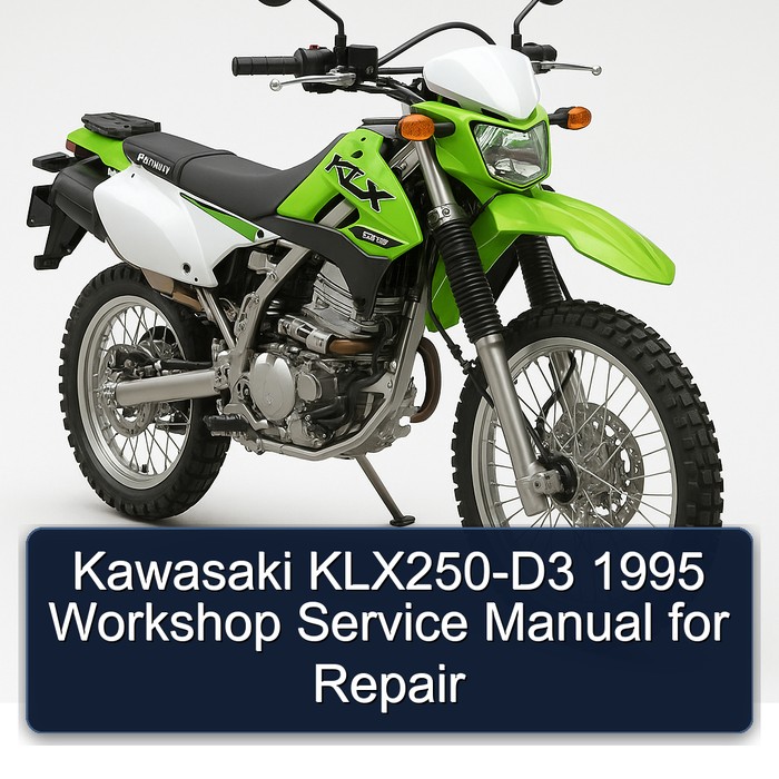 Kawasaki KLX250-D3 1995 Workshop Service Manual for Repair