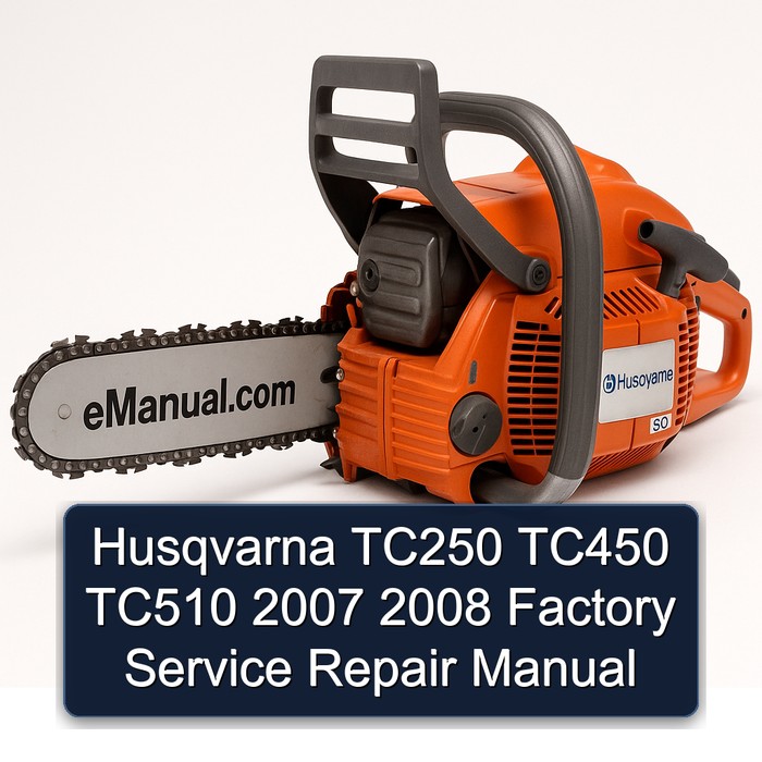 Husqvarna TC250 TC450 TC510 2007 2008 Factory Manual de servicio y reparación