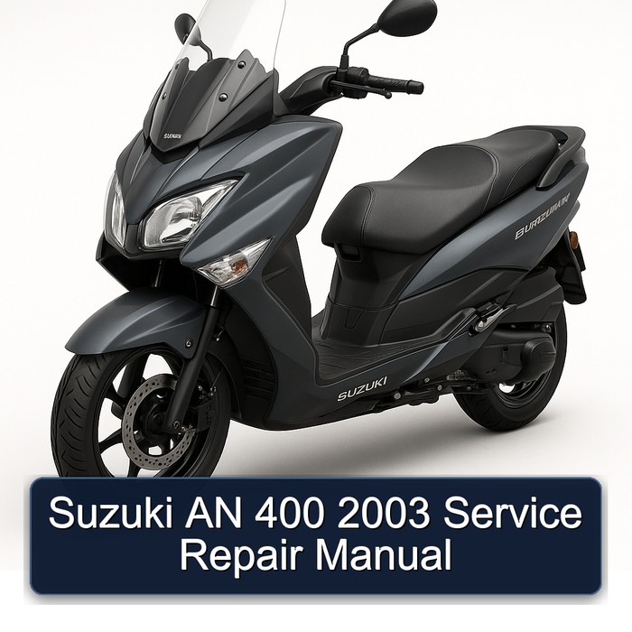 Suzuki AN 400 2003 Manual de servicio y reparación