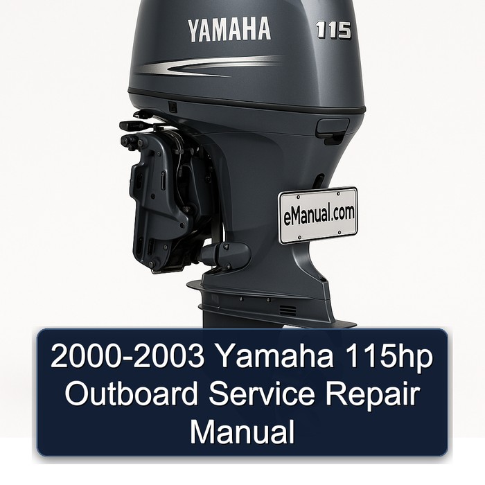 2000-2003 Yamaha 115hp Outboard Manual de servicio y reparación