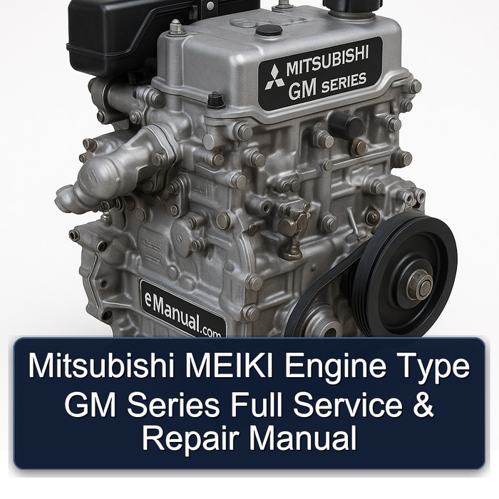 Manual de Servicio y Reparación Completo para Motores Mitsubishi MEIKI Serie GM