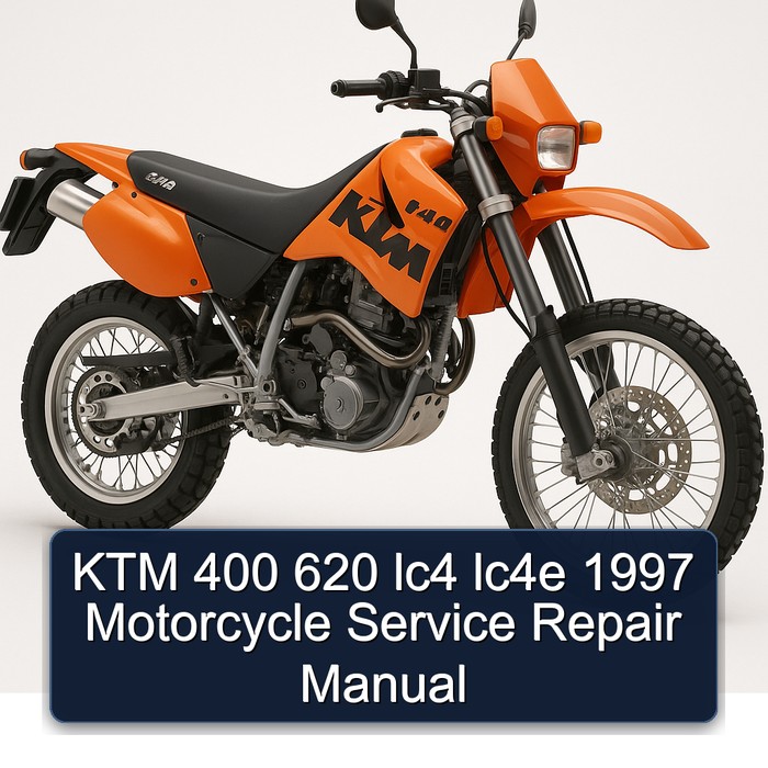 KTM 400 620 lc4 lc4e 1997 Motorcycle Manual de servicio y reparación