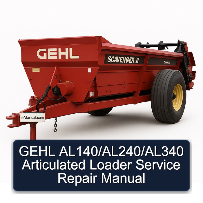 GEHL AL140/AL240/AL340 Articulated Loader Service Repair Manual 