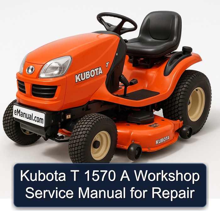 Kubota T 1570 A Workshop Service Manual for Repair