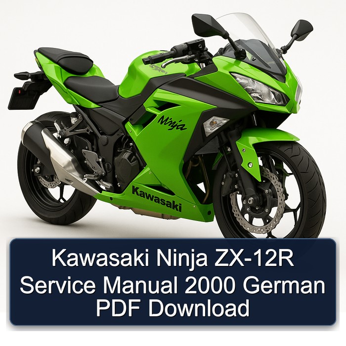 Kawasaki Ninja ZX-12R Service Manual 2000 German PDF Download