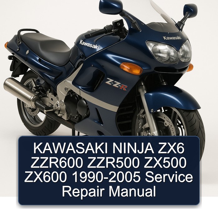 KAWASAKI NINJA ZX6 ZZR600 ZZR500 ZX500 ZX600 1990-2005 Service Repair Manual