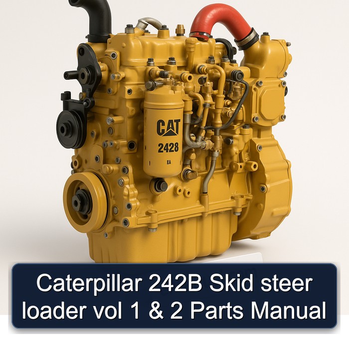 Caterpillar 242B Kompaktlader Teilehandbuch Band 1 & 2