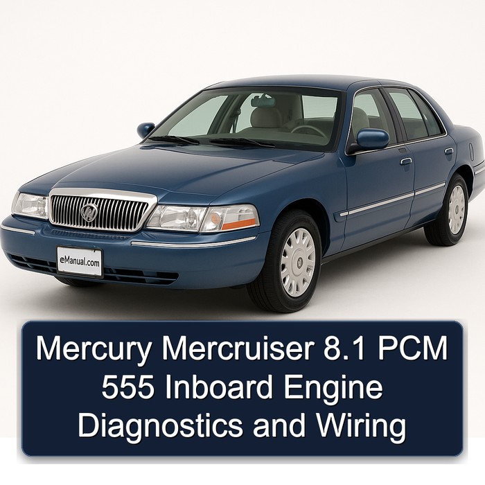 Mercury Mercruiser 8.1 PCM 555 Inboard Engine Diagnostics and Wiring