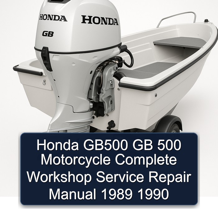 Honda GB500 GB 500 Motorcycle Complete Workshop Service Repair Manual 1989 1990