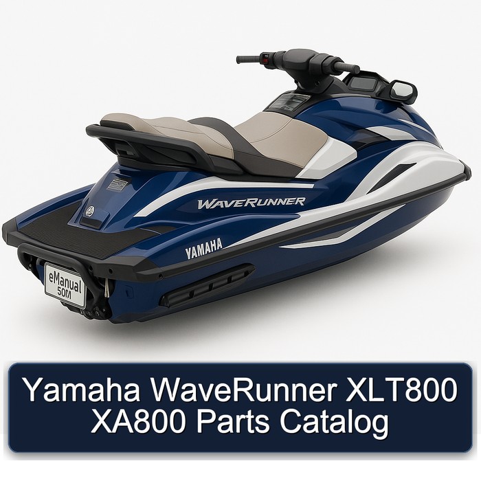 Yamaha WaveRunner XLT800 XA800 Parts Catalog