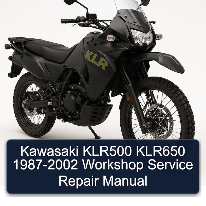 Kawasaki KLR500 KLR650 1987-2002 Workshop Manual de servicio y reparación