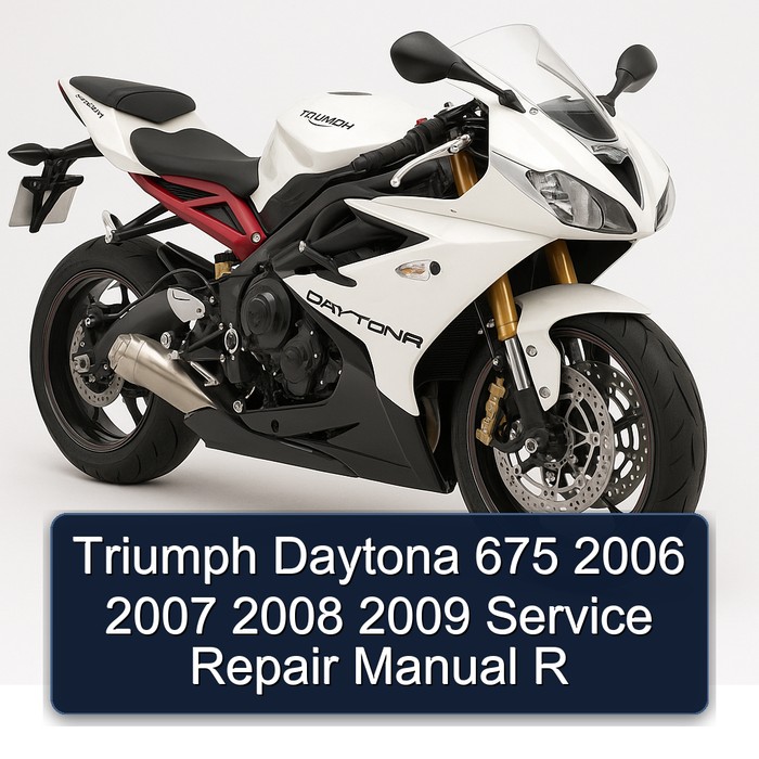 Triumph Daytona 675 2006 2007 2008 2009 Manual de servicio y reparación R
