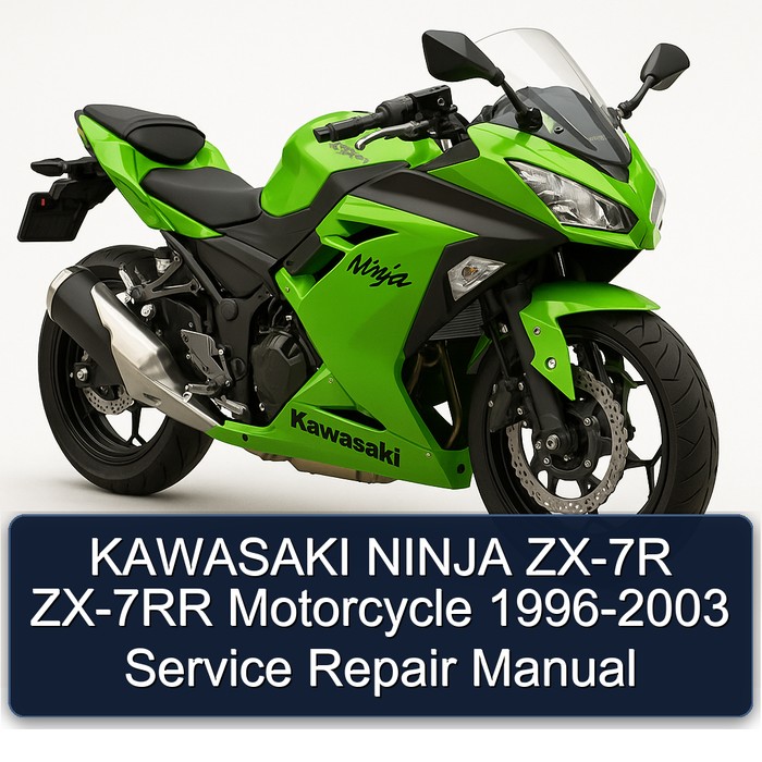 KAWASAKI NINJA ZX-7R ZX-7RR Motorcycle 1996-2003 Manual de servicio y reparación