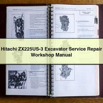 Hitachi ZX225US-3 Excavator Workshop Service Repair Manual PDF Download