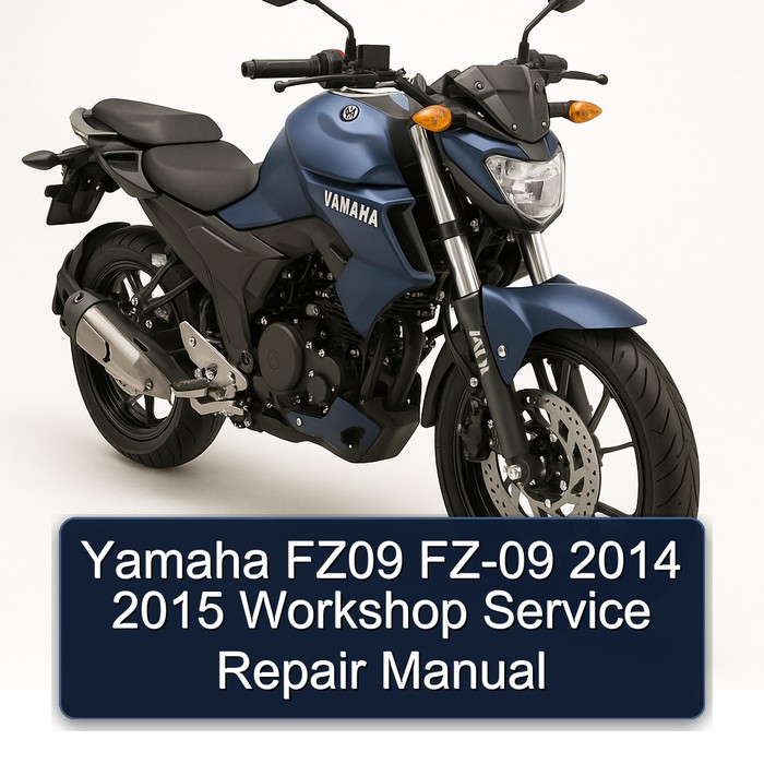 Yamaha FZ09 FZ-09 2014 2015 Workshop Manual de servicio y reparación