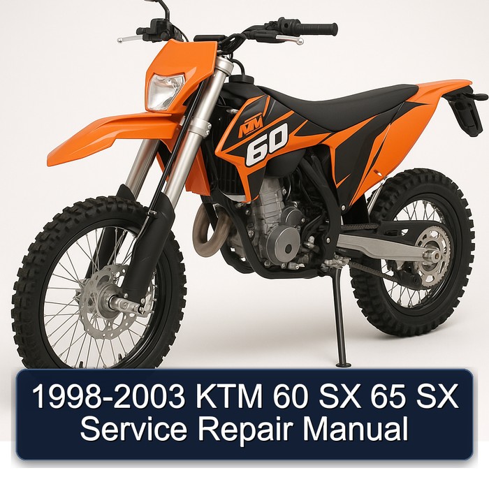 1998-2003 KTM 60 SX 65 SX Manual de servicio y reparación