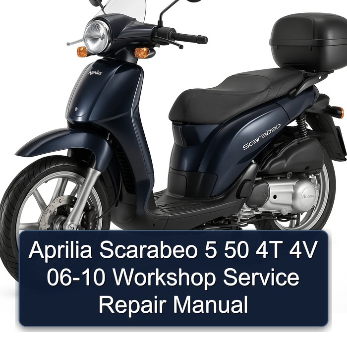 Aprilia Scarabeo 5 50 4T 4V 06-10 Workshop Manual de servicio y reparación