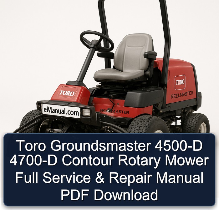 Toro Groundsmaster 4500-D / 4700-D Contour: Service- und Reparaturhandbuch (PDF)