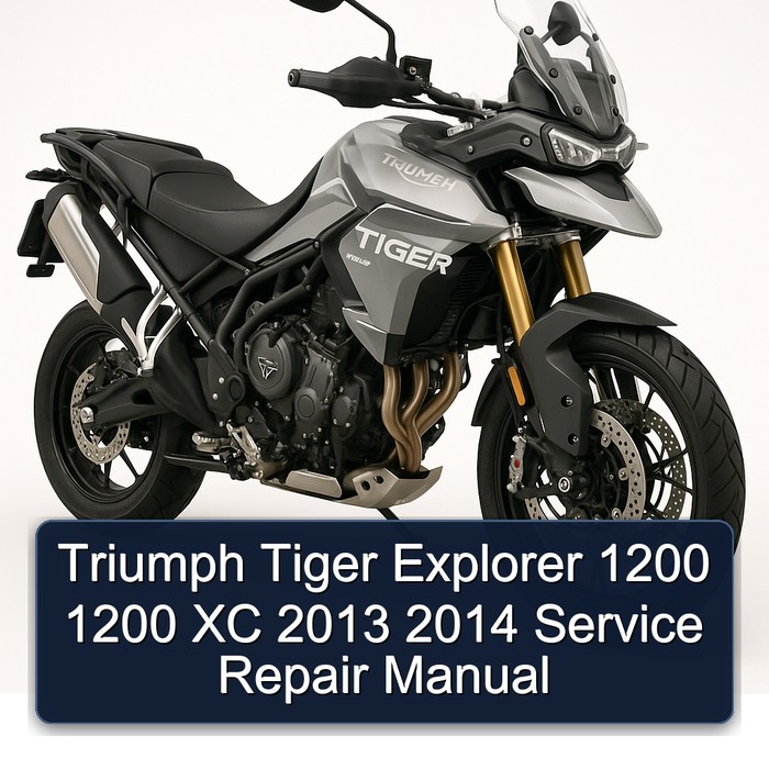 Triumph Tiger Explorer 1200 1200 XC 2013 2014 Manual de servicio y reparación