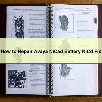 How to Repair Avaya Nicad Battery Nicd Fix PDF Download