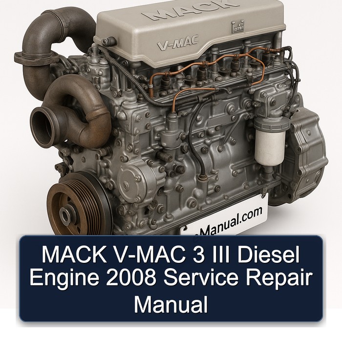 Manual de Servicio y Reparación del Motor Diesel MACK V-MAC 3 III 2008