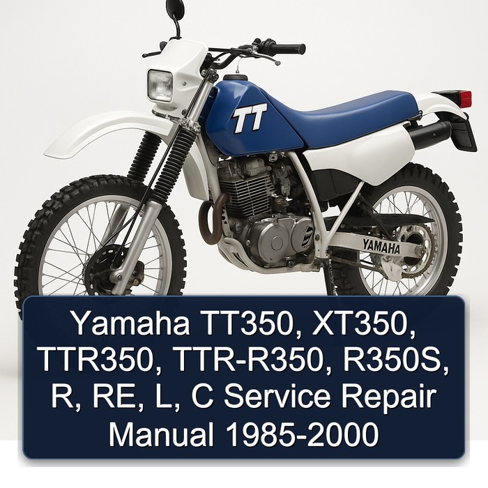 1995 Yamaha TT350, XT350, TTR350, Ttr-R350, R350S, R, Re, L, C Workshop Service Repair Manual PDF Download