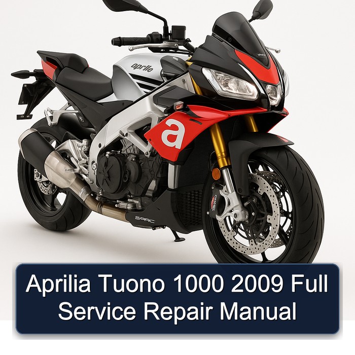 Aprilia Tuono 1000 2009 Full Manual de servicio y reparación