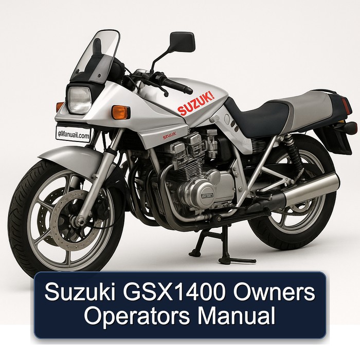 Suzuki GSX1400 Owners Operators Manual