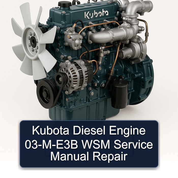 Kubota Diesel Engine 03-M-E3B WSM Service Manual Repair